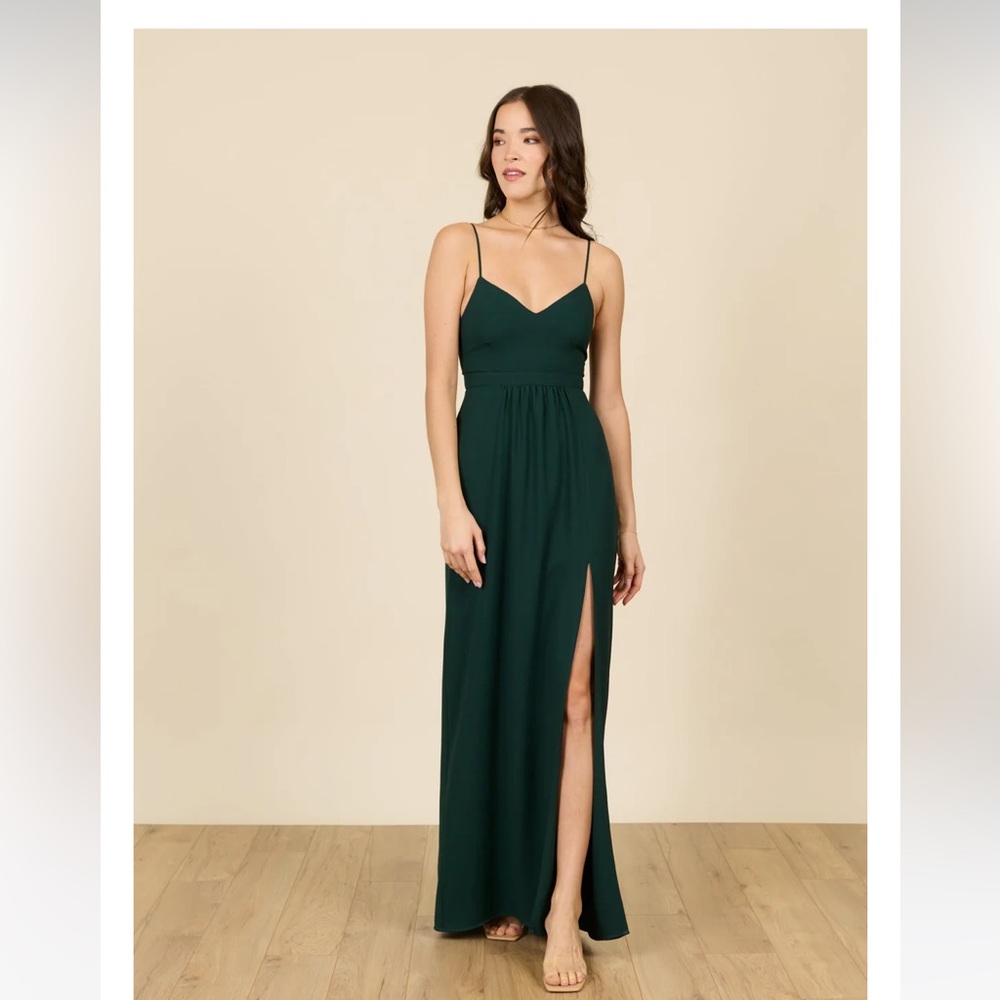 Park and Fifth -Valdes dress, hunter green, M
